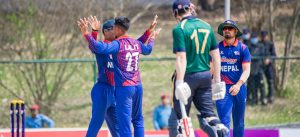 Ireland Wolves gives target of 122 runs to Nepal