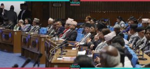 Change in sitting arrangement of parties in Parliament (Photo feature)