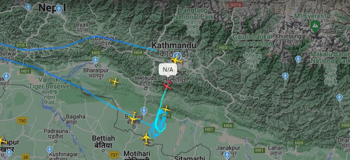 Weather change in Kathmandu divert 2 Aircraft