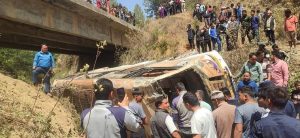 Bus accident in Salyan