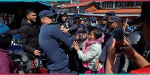 Families of Nepali recruited in Russain military demonstrate in Singhadurbar premises (Photo Feature)