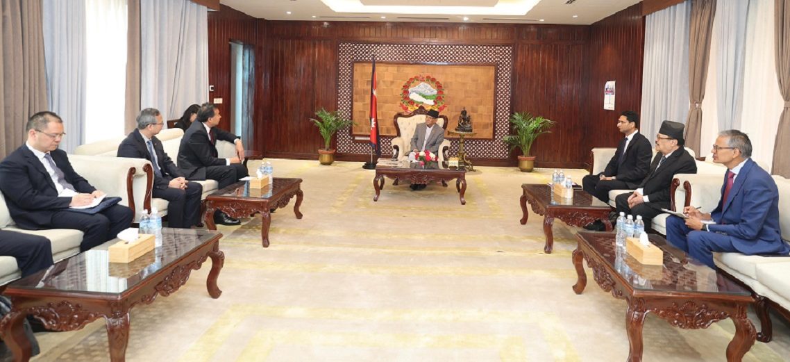 Meeting between PM Dahal and CIDCA Chairperson Zhaohui
