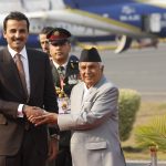 Grand welcome to Qatar’s King at Tribhuvan International Airport (Photo Feature)