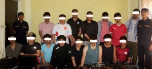Police arrest 15 people in charge of online betting games