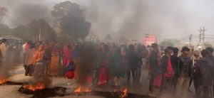 Scuffle between Police and Locals at Dhanusha