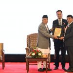 FNCCI President Dhakal receives Corporate Excellence Award