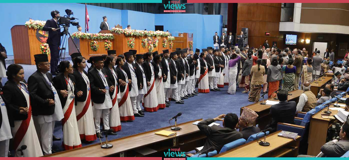 NC’s again continue its obstruction in parliament