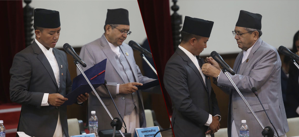 Suhang Nembang takes oath of Office and Secrecy