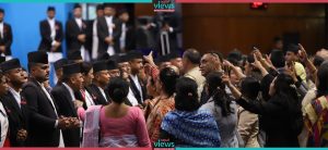 Tussle between NC and CPN(UML) Members of Parliament at Parliament