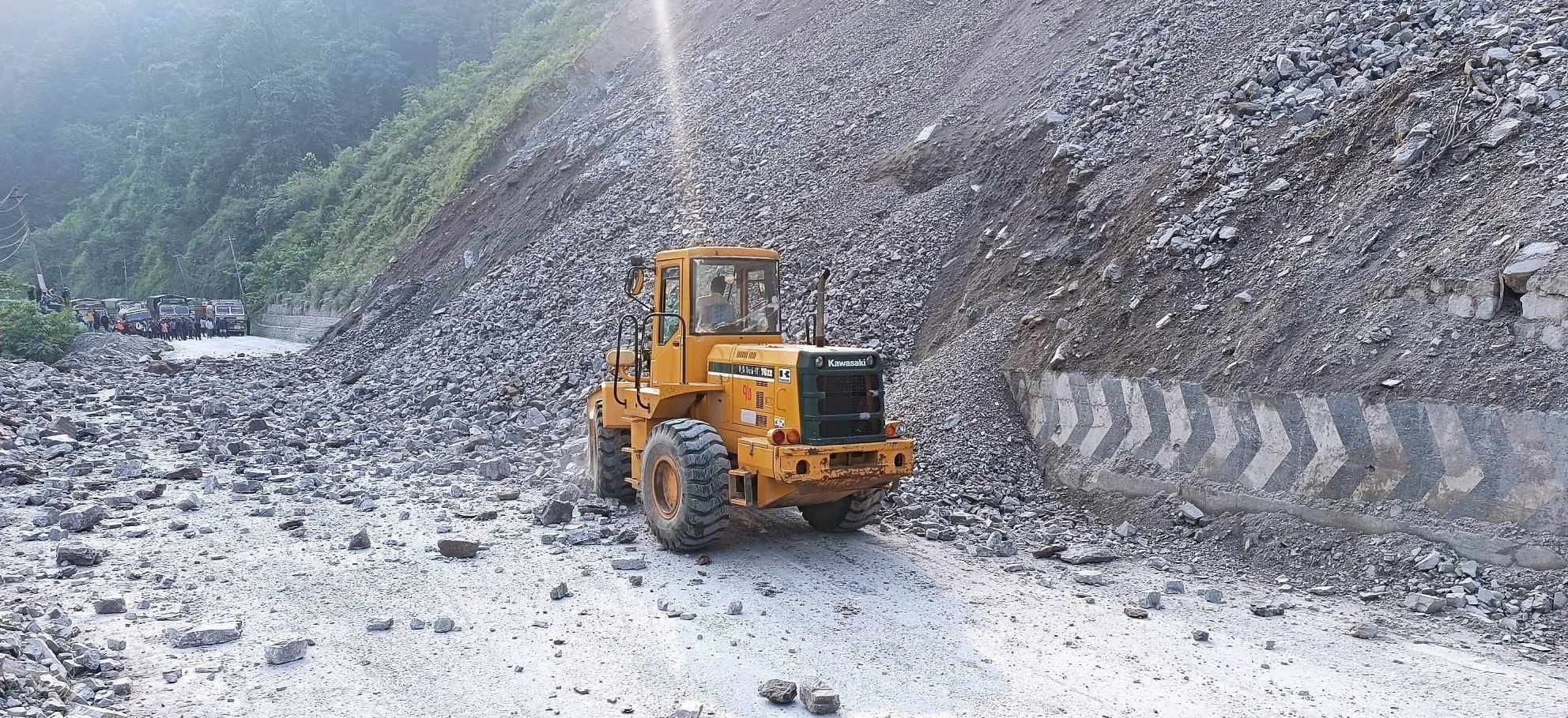 Excavator driver killed in landslide