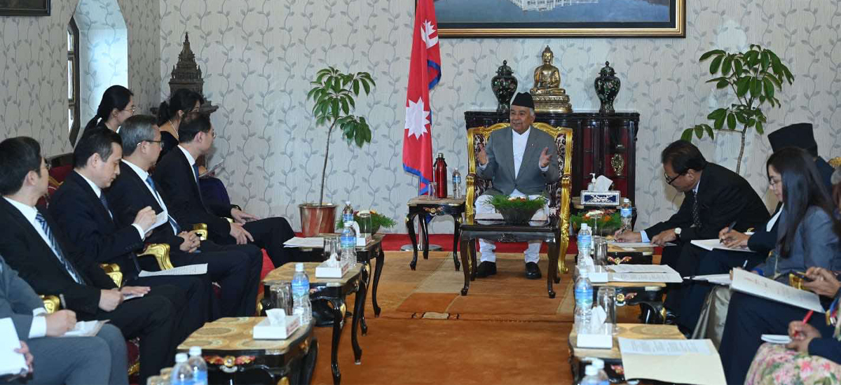 Chinese Vice Minister Sun calls on President Paudel