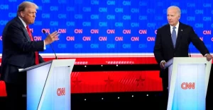 Heated debate between Trump and President Biden