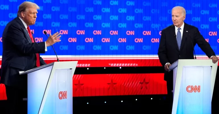 Heated debate between Trump and President Biden