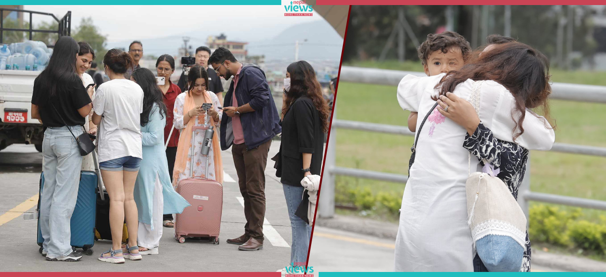 Nepali students return home after outrage demonstration in Bangladesh (Photo Feature)