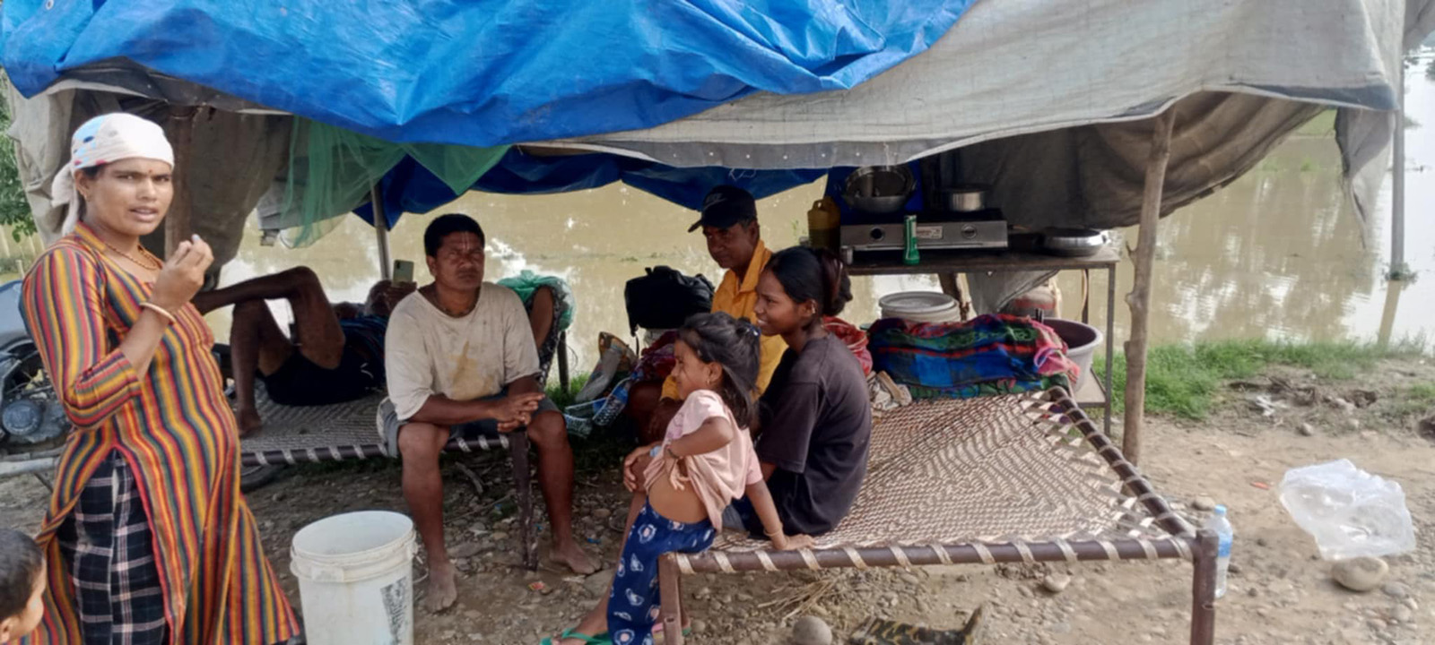 Displacement of Kailali people due to incessant rain