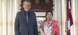 American Ambassador Thompson pays courtesy call to Foreign Minister Dr. Deuba