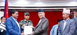 Memo handed to PM Oli demanding prompt grant amount to Jajarkot quake victims