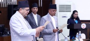 HoR secretary Adhikari takes oath of office