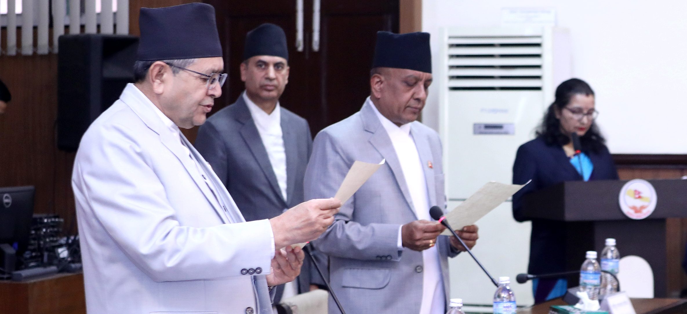 HoR secretary Adhikari takes oath of office
