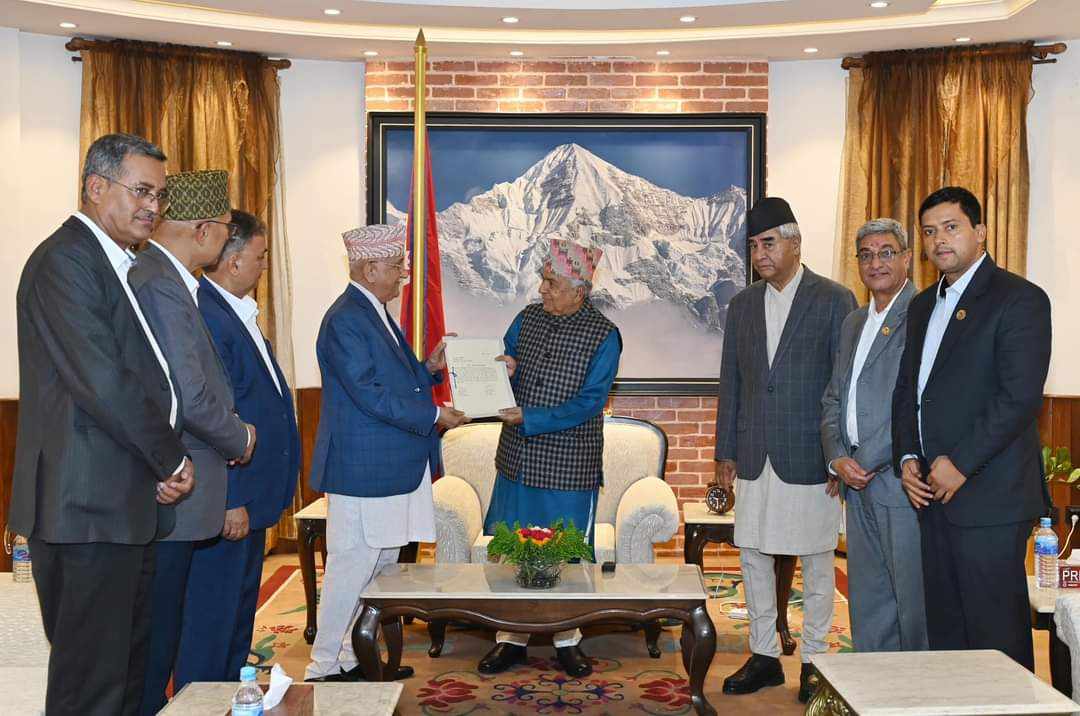 CPN (UML) Chairperson Oli stakes his claim for Prime Minister