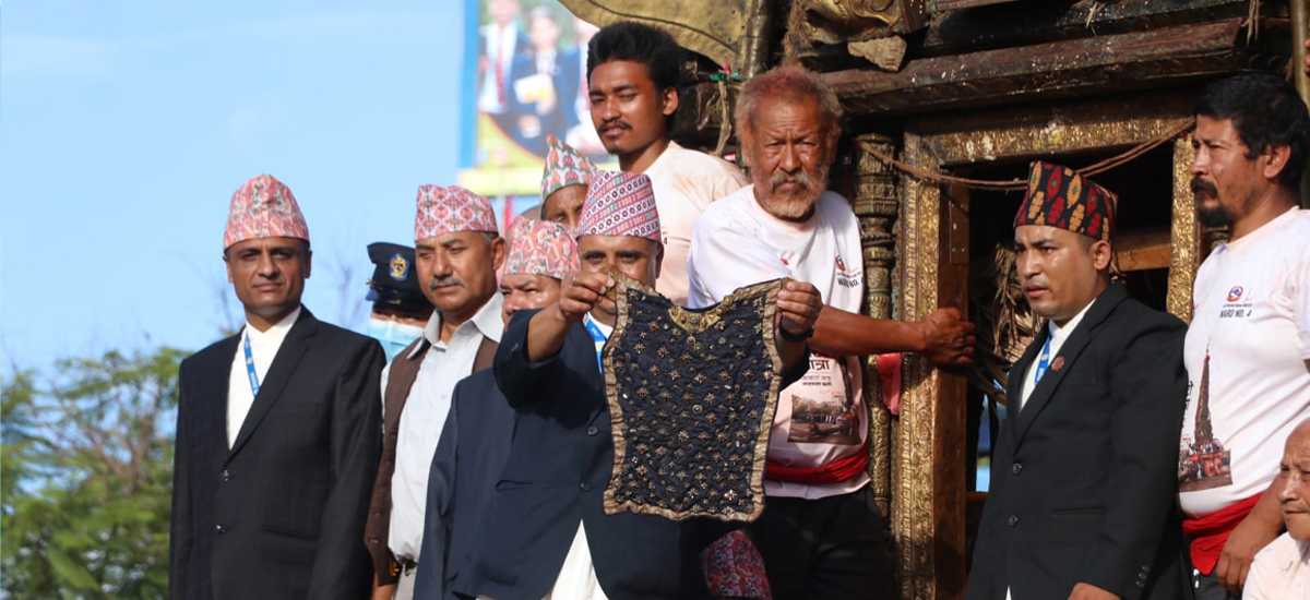 Rato Matsyendranath’s jewel-studded mythical vest ‘Bhoto’ displayed