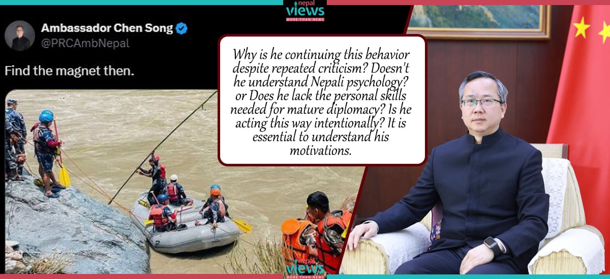 Why did Chinese Ambassador mock search operation of bus accident?