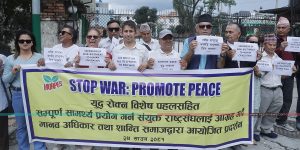 HURPES demonstrates to stop ongoing war in worldwide (Photo Feature)