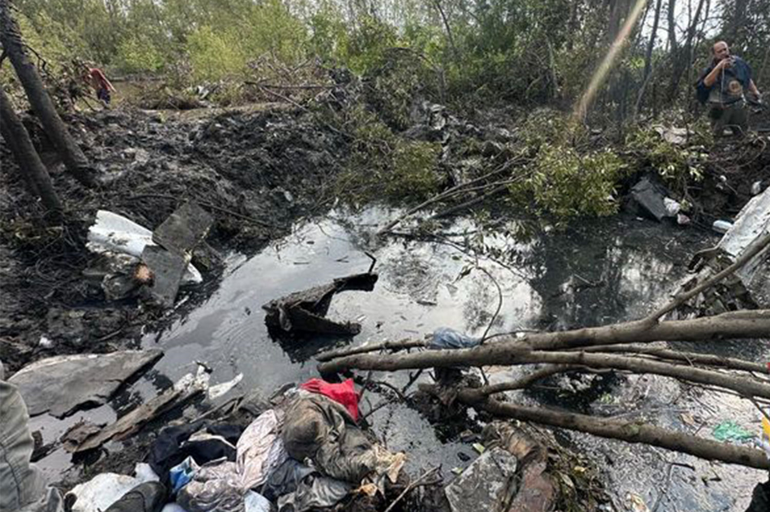 Airplane crash in Bangkok