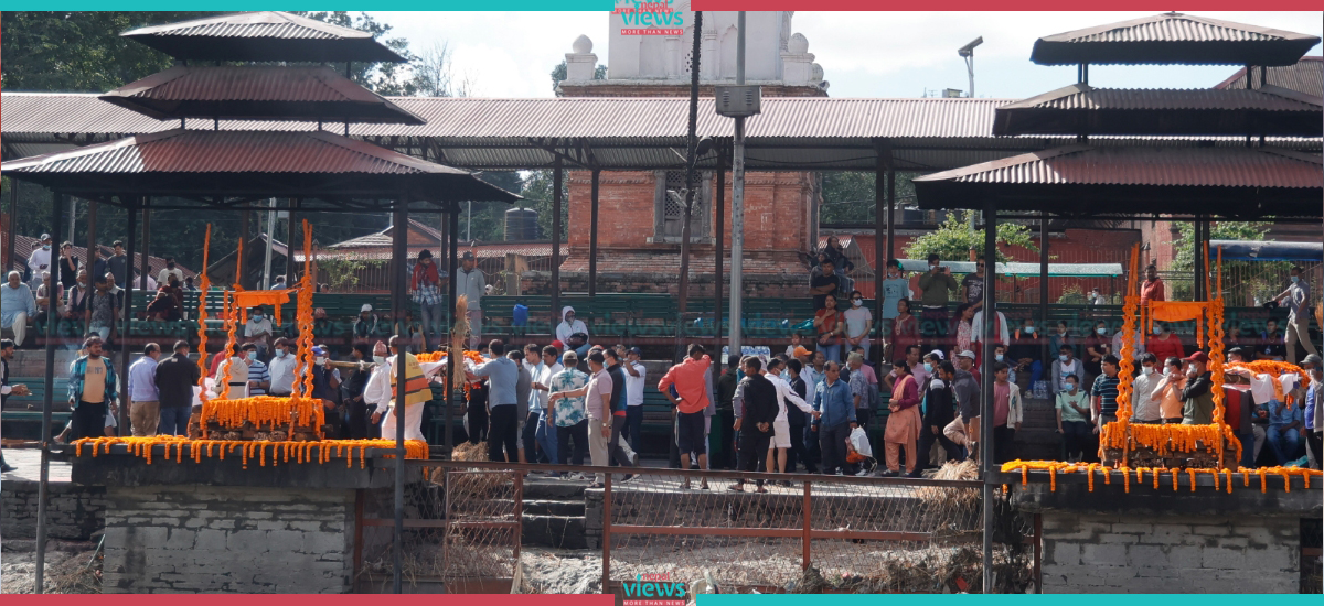 Last rites of ANFA Academy’s 2 youth players performed at Pashupati Aryaghat (Photo Feature)