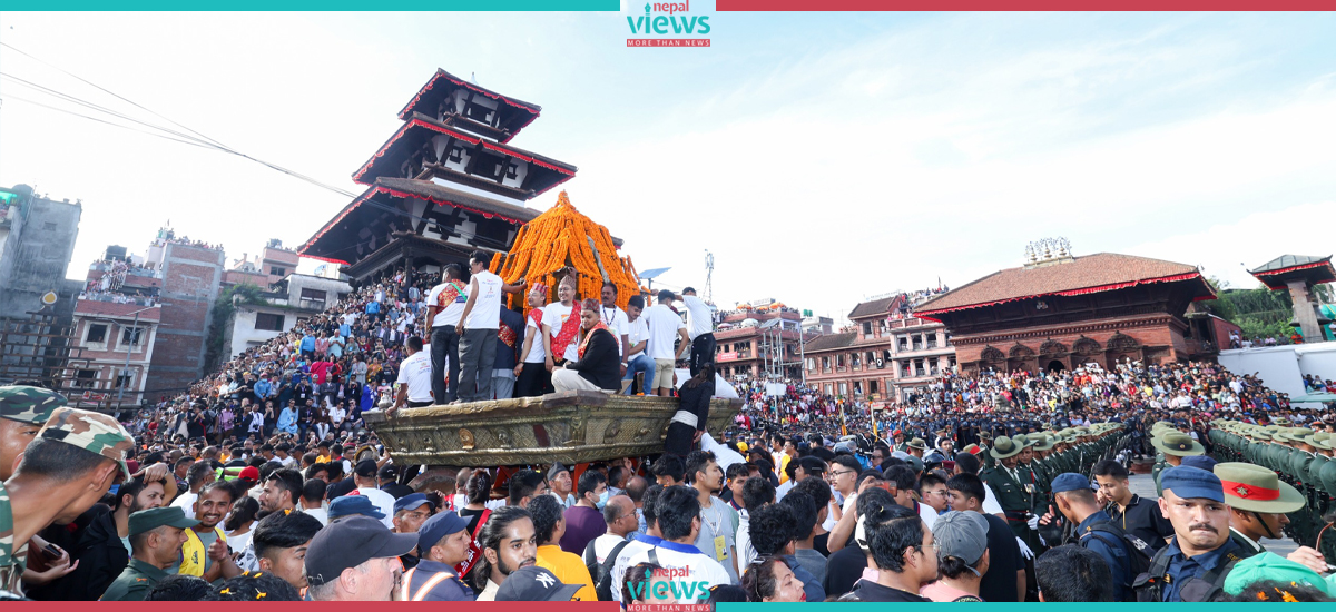 Indra Jatra celebration at Basantapur (Photos)