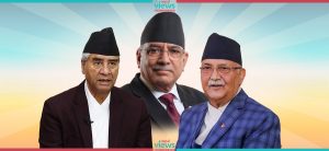 PM Oli meets leaders Deuba, Dahal