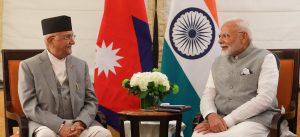 PM Oli, Indian PM Modi meet in New York