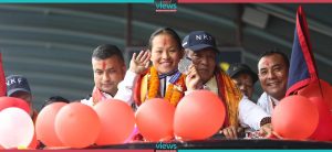 Grand welcome to Silver Medalist Erika Gurung (Photo Feature)