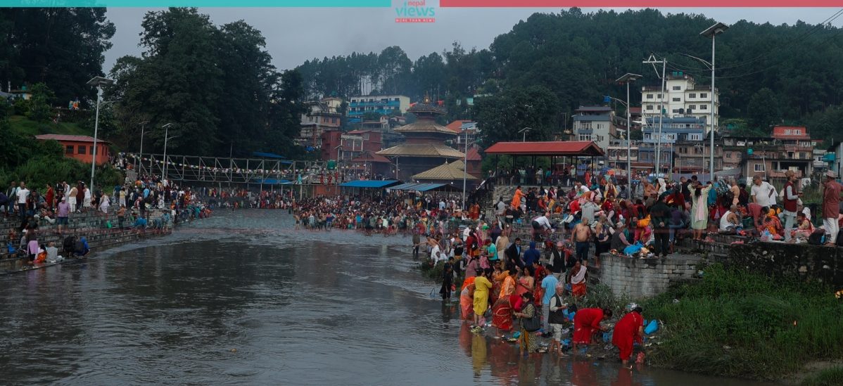 Kushe Aunsi: People performing Pitri Shraddha in Gokarneshwor (Photo Feature)