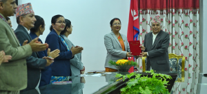 Election Commission and Women Commission submit annual reports to President Paudel