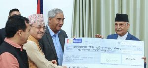 NC, CPN(UML) deposit Rs 5 million each to Prime Minister Disaster Relief Fund