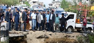 Home Minister Lekhak inspects disaster-affected areas (Photos)