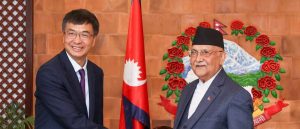 Chinese leaders meet PM Oli