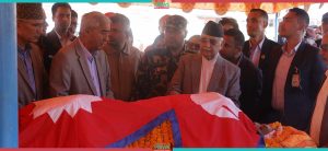 Tribute to former Speaker Dhungana at Sano Gaucharan (Photo Feature)