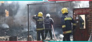 Fire at Kathmandu’s sawmill; Turns goods worth million rupees into ashes (Photos)