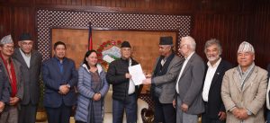 Memorandum handed to PM Oli, calling for protesting Israeli attack on Palestine