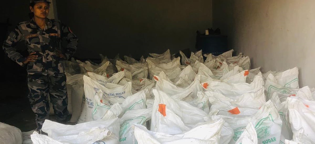 112 sacks of sugar seized from Rupandehi