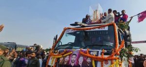 NPL Champions Janakpur Bolts players on ‘trophy parade’ in Janakpurdham
