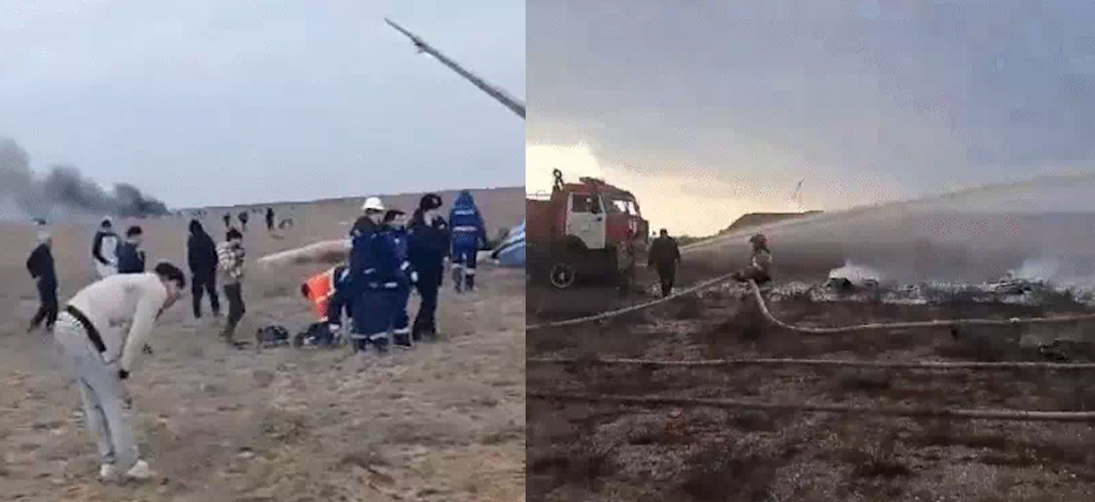 Passenger plane crashes in Kazakhstan