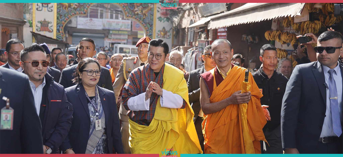 Bhutan’s KingWangchuk pays homage in Boudhanath Stupa (Photo Feature)