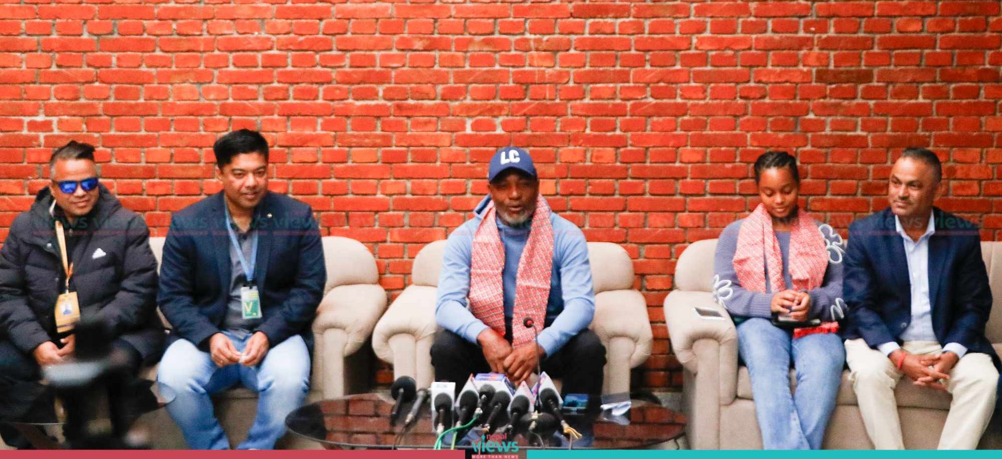 Brian Lara in Nepal (Photos)
