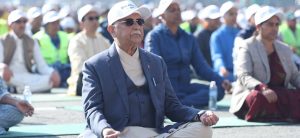 PM Oli: Yoga and meditation should be adopted as way of life for world peace