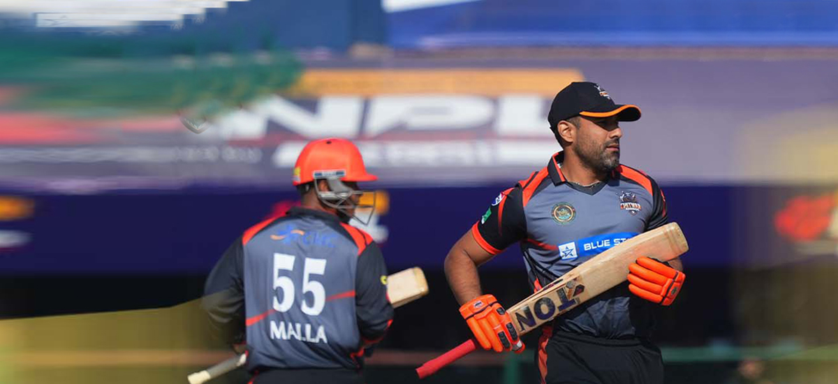 NPL: Chitwan Rhinos sets target of 162 runs to Pokhara Avengers