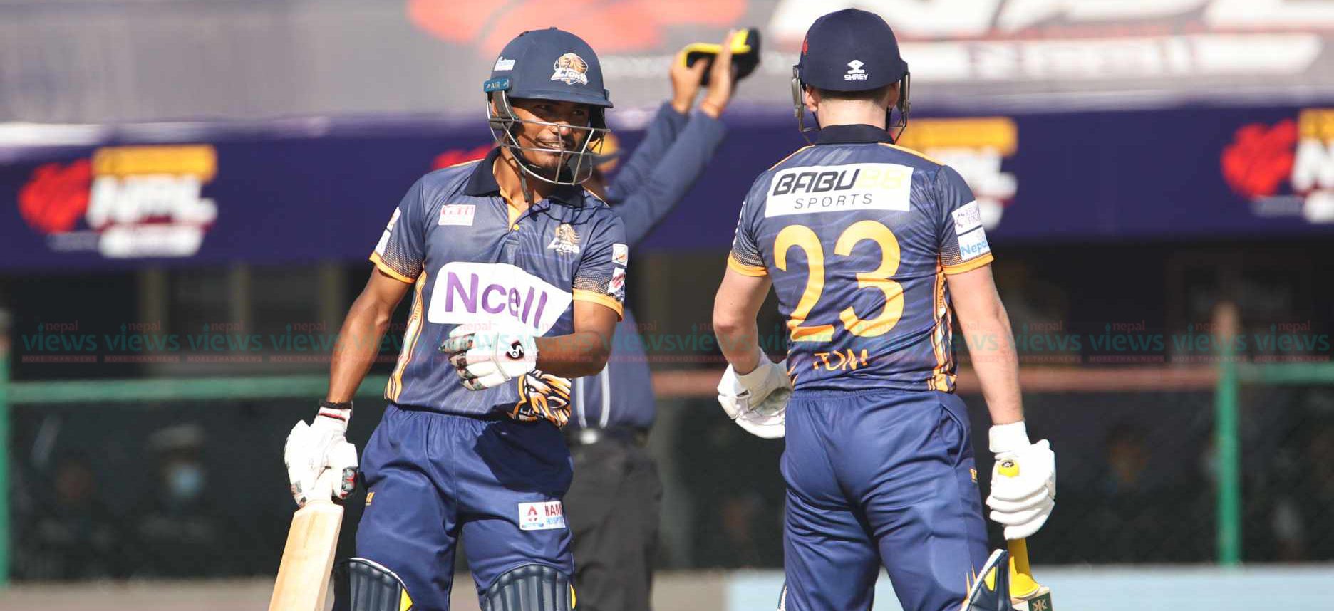 Lumbini Lions give target of 171 runs to Pokhara Avengers