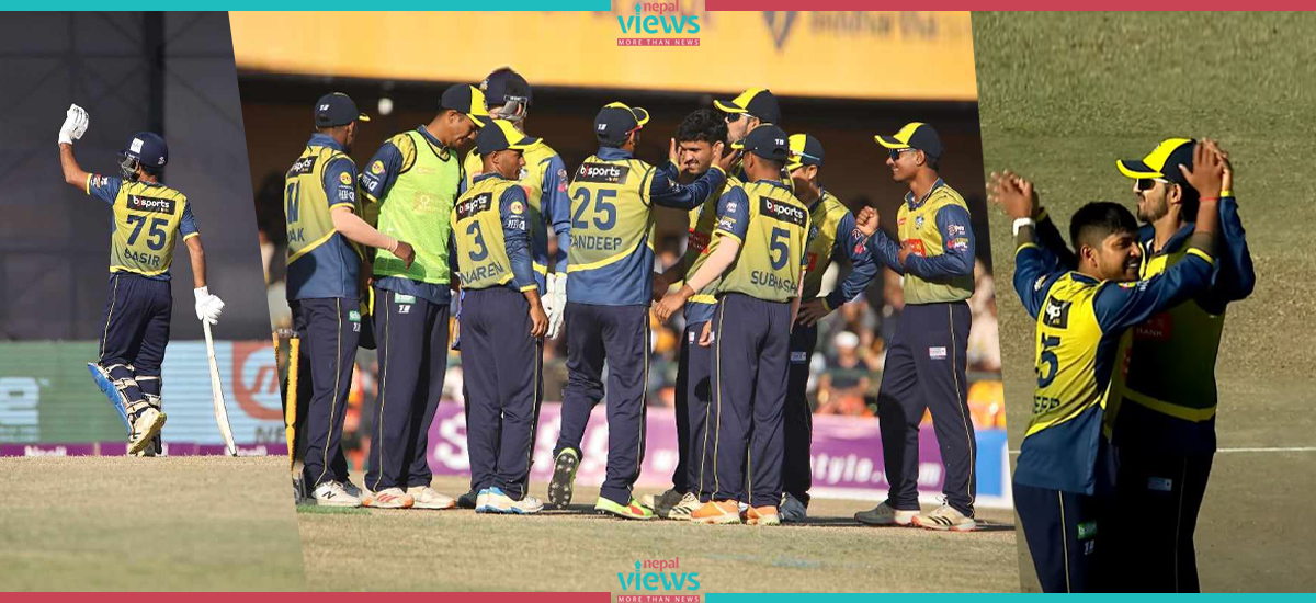 Biratnagar Kings register their second victory in NPL, Chitwan Rhinos defeated by 51 runs
